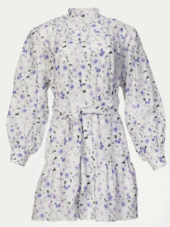 The Kooples Dresses & Skirts - The Kooples Ditsy Floral Print Cotton Silk Mini Shirt Dress Button Long Sleeves